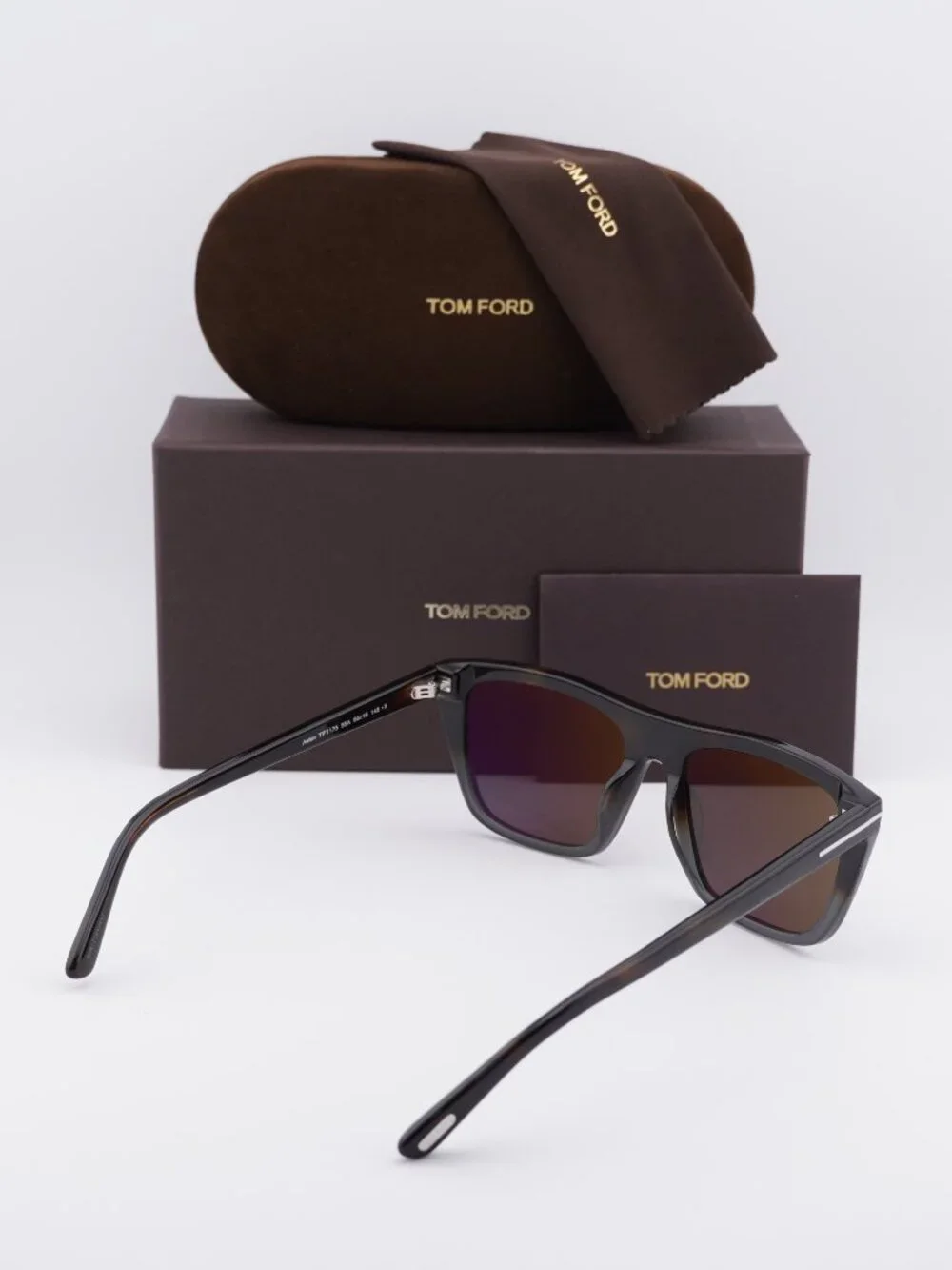 Tom Ford Asian FT1175 55A Square Sunglasses - Coloured Havana/Smoke
